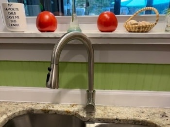 installed new kitchen faucet